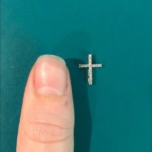 14k Pavé Cross Pendant
